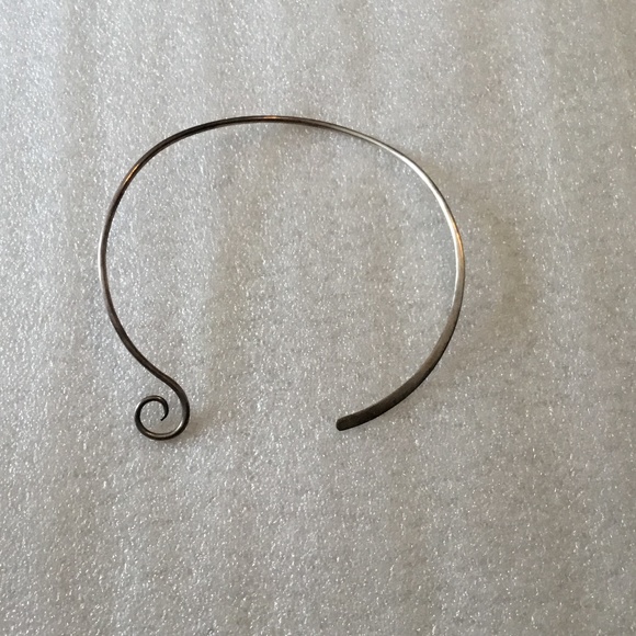 Vintage sterling silver choker marked MWS Mexico - Picture 4 of 5